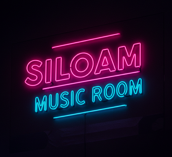Logo Siloam Music Room dengan desain modern, representasi ruang musik kreatif untuk siswa sekolah Indonesia